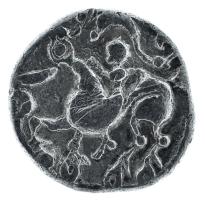 Kelták Kr.e. 300-200 k. Drachma Ag (2,97g) T:XF 
Celts cca. 300-200 BC Drachma Ag "Stylized he...