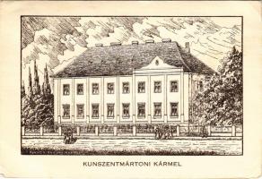 1960 Kunszentmárton, Kunszentmártoni Kármel, Karmelita rendház terve s: Valentin K. (EB)