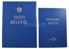 1988-90 Volán forgalmi tiszt oklevél és bizonyítvány