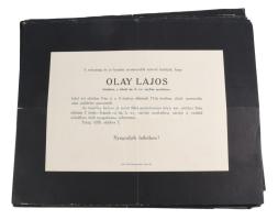 ca 1900-1980 50 db klf magyar gyászjelentés