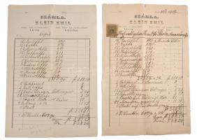 1907 Lőcse, Klein aranyműves fejléces számla
