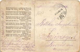 1915 Kaiser Franz Josef I im Gebet / Ferenc József imádkozik az osztrák-magyar katonákért / WWI Aust...