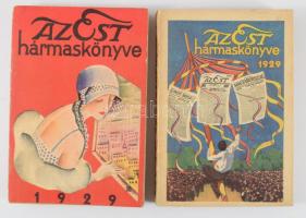 Az Est hármaskönyve. Divat és kultúra. I-II. köt. Szerk.: Mikes Lajos. Bp., 1929, Az Est. Fekete-feh...