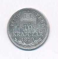1870KB 10kr Ag "Váltó Pénz" kapszulában T:XF patina
Adamo M10.1