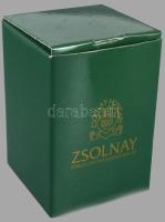 Zsolnay Pompadour mintás váza. Jelzett, hibátlan, m: 18 cm, dobozában