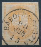 1881 Hírlapbélyeg "BÁBOLNA-PUSZTA" (Gudlin 150 p)