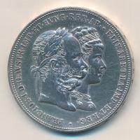 Ausztria 1879. 2G Ag "I. Ferenc József és Erzsébet királynő / Ezüstlakodalom" kapszulában ...