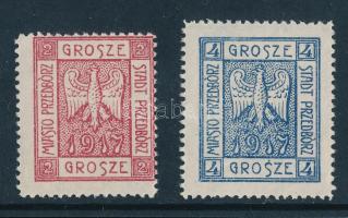 Lengyelország helyi kiadás Przedbórz 1917 Forgalmi sor Mi 1-2 A (Mi EUR 220.-) garancia nélkül / no ...