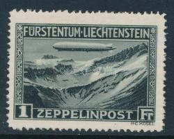 Liechtenstein 1931 Zeppelin bélyeg Mi 114 (Mi EUR 220.-) (gumihiba / gum disturbance)