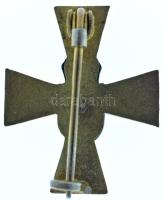 1914 k. Osztrák-Magyar Monarchia Patrióta hadsegélyező kereszt zománcozott bronz jelvény (26x22mm) T...