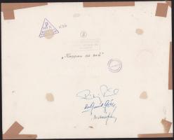 cca 1938 Szabó Lajos (Újpest): Koppan az eső, pecséttel jelzett vintage fotóművészeti alkotás, 24x30...