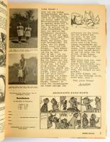 1957-1959 Unsere Zeitung c. német nyelvű képes ifjúsági folyóirat egybekötött számai, 2 kötetben, be...