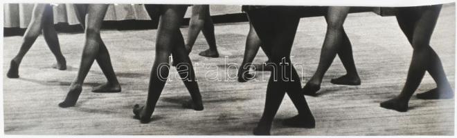 cca 1974 Czakó László: XXXX..., pecséttel jelzett vintage fotóművészeti alkotás, 14,5x49,5 cm