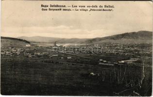 Petrovsky Zavod, Petrovsk-Zabaykalsky, (Petrovski-Savode); Les vues au-delá du Baikal / general view...