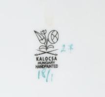 Kalocsai házi áldásos porcelán fali tányér. matricás, jelzett, hibátlan 19 cm