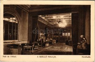 1930 Budapest XI. Szent Gellért gyógyfürdő és szálló, hall, belső. Grafikai Intézet R.T. (EK)