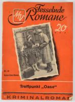 "Fesselnde Romane" német krimiregény füzetek, 7 db, kiadói tűzött papírkötés, változó álla...