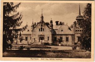 1936 Nyírtass, Gróf Vay Miklós kastélya (gyűrődés / crease)