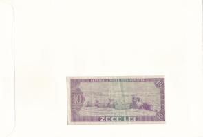 Románia 1966. 10L felbélyegzett borítékban, bélyegzéssel T:F
Romania 1966. 10 Lei in envelope with ...