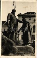 1941 Zilah, Zalau; Wesselényi szobor, Zilah visszatért. Kaszab L. kiadása / statue (fl)