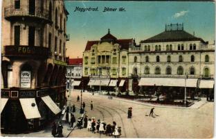 1916 Nagyvárad, Oradea; Bémer tér, Duna biztosító társaság, fogorvos, Koch Testvérek üzlete / square...