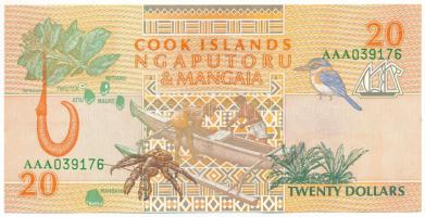 Cook-szigetek 1992. 20$ "AAA039176" T:AU
Cook Islands 1992. 20 Dollars "AAA039176&qu...
