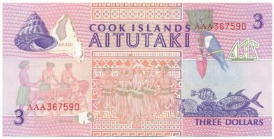Cook-szigetek / Aitutaki 1992. 3$ "AAA367590" T:UNC
Cook Islands / Aitutaki 1992. 3 Dolla...