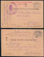 1916 Latzin Rajmund tábornok és fia Latzin Norbert hadnagy tábori postai lapjai melyben Norbert még ...