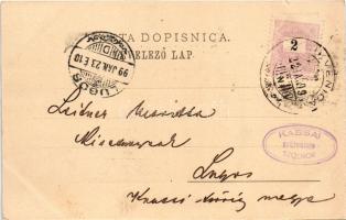 1899 Szelce, Selce-Vinodol; Tunolov, Panorama. Max Jaffe / látkép / view. floral