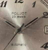 Poljot 23 köves karóra, nem működik, szíj nélkül, d: 35mm