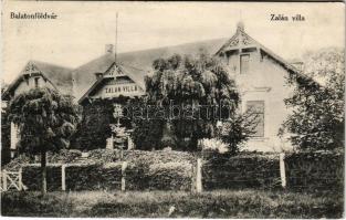 1913 Balatonföldvár, Zalán villa. Gerendai Gyula kiadása
