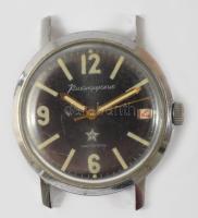 Komandirskie karóra, mechanikus, szíj nélkül, karccal, d: 32mm