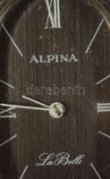Alpina La Belle svájci mechanikus női karóra, korona nélkül, 38x20 mm