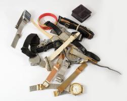 Zacskónyi óra, alkatrész, szíj tétel, közte Pulsar, Casio, stb