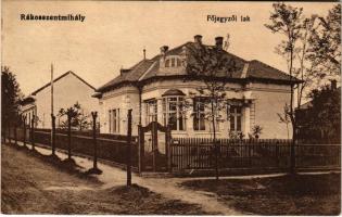 1915 Budapest XVI. Rákosszentmihály, Főjegyzői lak