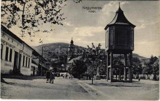 1937 Nagymaros, Fő tér, cukrászda, víztorony. Virág István kiadása