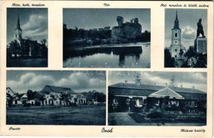 1939 Ónod, Római katolikus templom, vár, Református templom és Hősök szobra, Piactér, Melczer kastél...