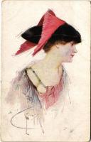 Lady art postcard. M. Munk Vienne Nr. 1131