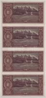 1945. 100P (4db) 2x sorszámkövetők "E 340 048810 - E 340 048811" + 2db közeli sorszám &quo...