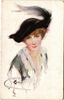 Lady art postcard. M. Munk Vienne Nr. 1131. artis signed