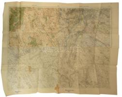 ca 1910 Velencei tó, Székesfehérvár, Balaton. 2 db katonai térkép az 1:200 000 és 1:750 000 jó állap...