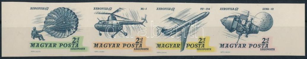 1967 Bélyegnap - Aerofila II. vágott csík