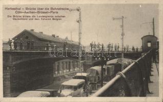 Herbesthal Railway overpass with automobile cargo