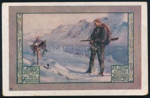 1918 Tábori posta képeslap "K.u.k. I. Generalkommando Offiziersmesse A."