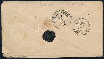 1872 5kr díjjegyes boríték "RÉZBÁNYA" (Gudlin 400 p)