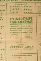 1925 Morse táblák, a "Magyar Cserkész" karácsonyi melléklete, Bp., Fráter és Társa-ny., ha...