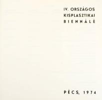 4 db művészeti, kiállítási katalógus: kerámia, kisplaszika ca 1975-80