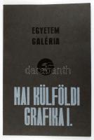 Egyetem Galéria: Mai külföldi grafika I. 8p. kiadói karton mappában Debrecen, én