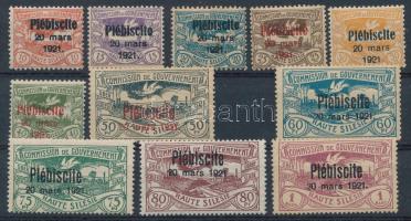 Németország OBERSCHLESIEN 1921 Mi 30-40 (Mi EUR 800.-) Certificate: Gruber