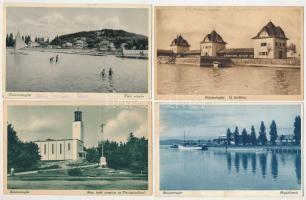 Balatonboglár - 4 db RÉGI város képeslap jó állapotban